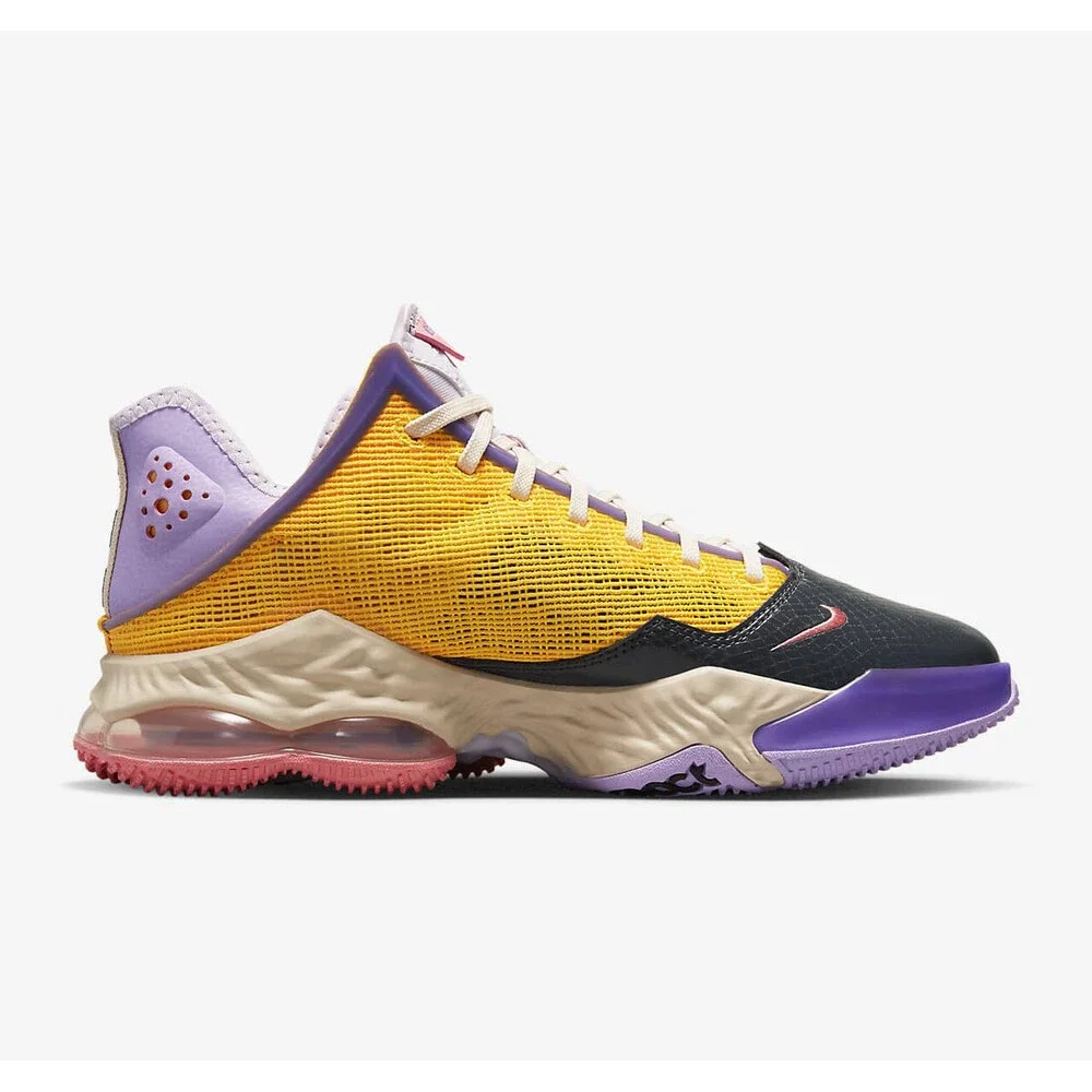 Nike LeBron 19 Low Basketball Shoes Lilac Pink Glaze Men’s Sz 11 DO9829-500